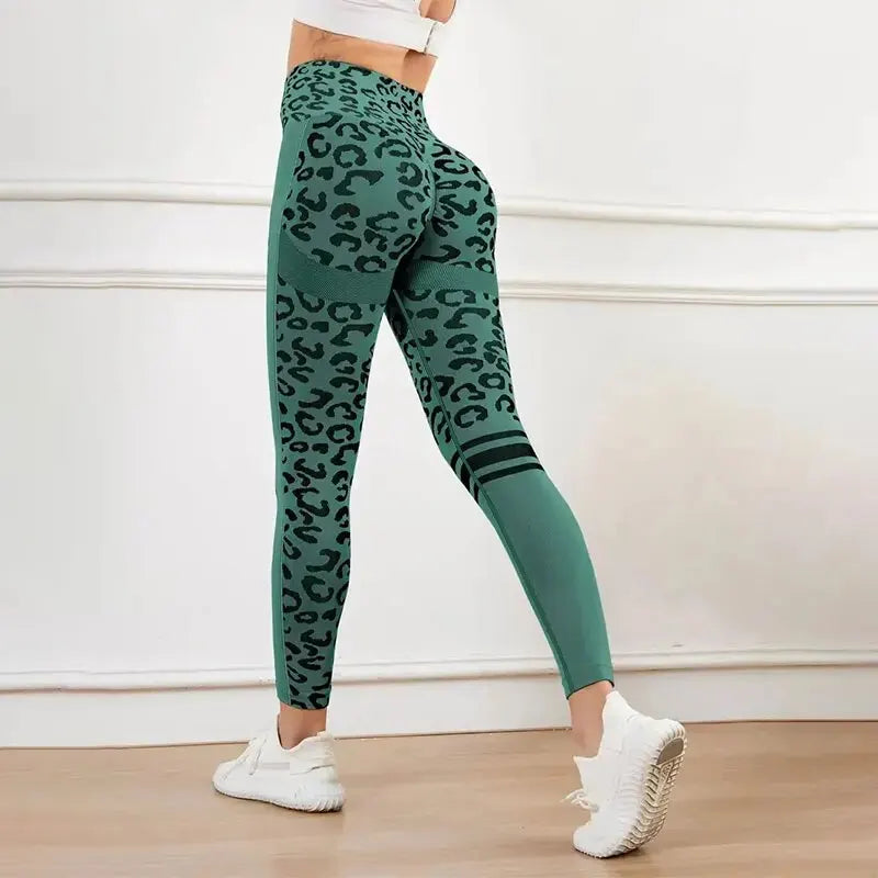 Zen Fit Estampa Leopard – Cintura Alta, Efeito Empina Bumbum, Compressão e Zero Transparência