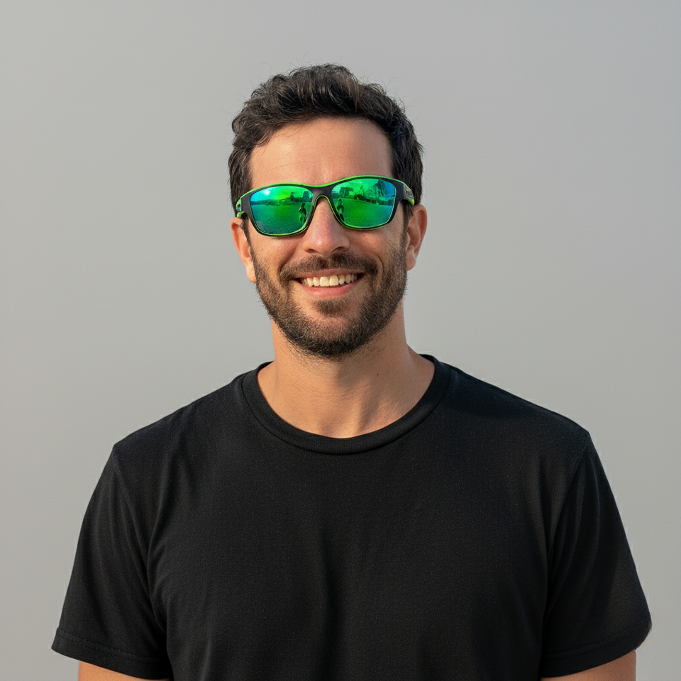 Eclipse - Óculos de Sol para Pesca Corrida Ciclismo e Beach Tennis