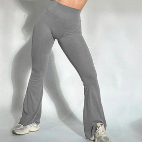 Calça Legging Flare Boca de Sino – Cintura Alta, Efeito Empina Bumbum, Compressão e Zero Transparência