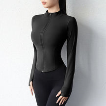 Jaqueta Fitness Feminina Slim – Tecido Respirável, Conforto e Design Moderno, Ideal para Atividades Físicas