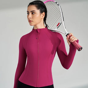 Jaqueta Fitness Gola Média – Tecido Respirável, Conforto e Design Moderno, Ideal para Atividades Físicas