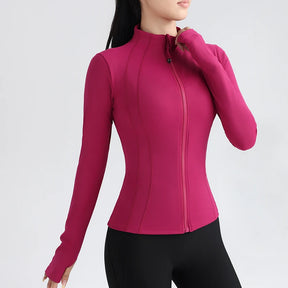 Jaqueta Fitness Gola Média – Tecido Respirável, Conforto e Design Moderno, Ideal para Atividades Físicas