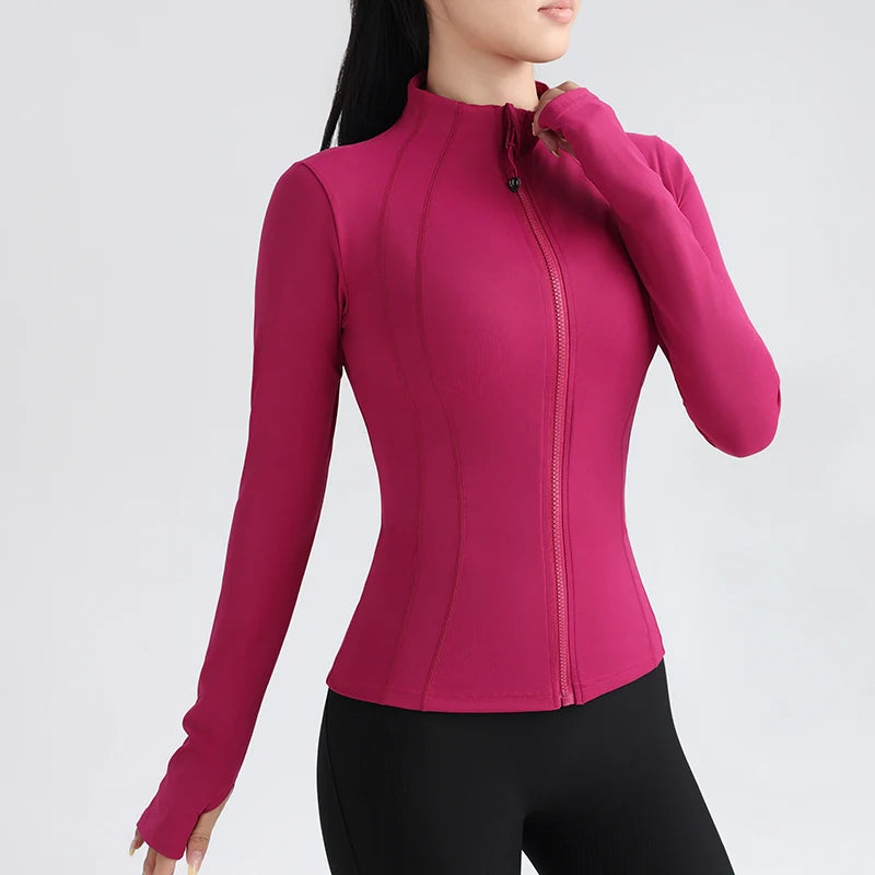 Jaqueta Fitness Gola Média – Tecido Respirável, Conforto e Design Moderno, Ideal para Atividades Físicas